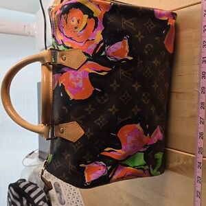 LOUIS VUITTON SPEEDY ROSES BY STEPHEN SPROUSE HANDBAG.